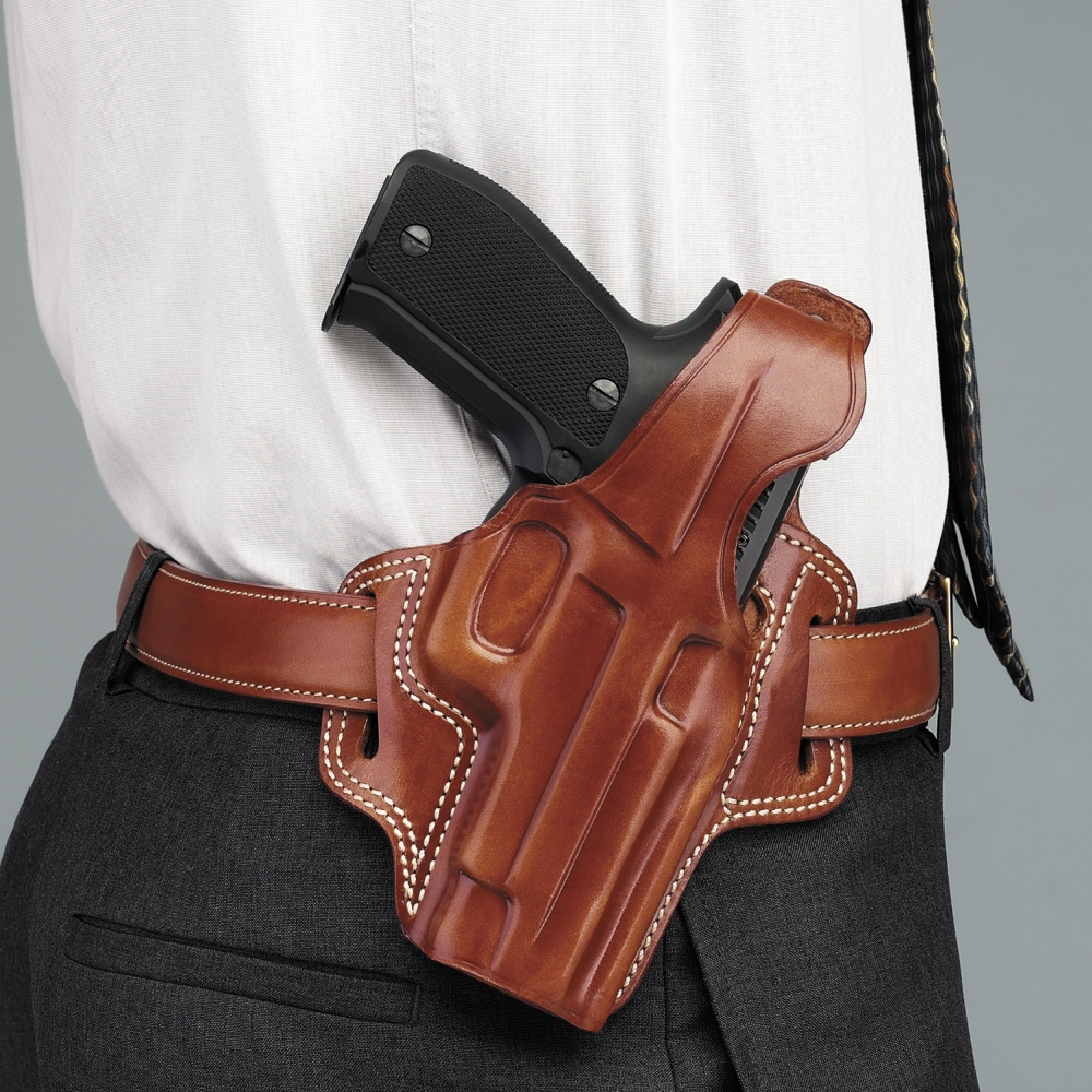 NEW Tan Right handed OWB Leather Hip holster For Ruger P-85,P-89,P-90 