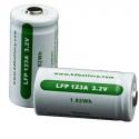 2 Lfp123 Li-Fe-Ph Rechargeable Cells, Carded 
